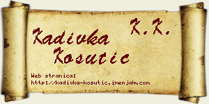 Kadivka Košutić vizit kartica